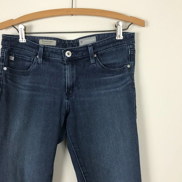 AG Jeans Women's 27R Legging Ankle Super Skinny Blue Jeans Dark Wash Stretch B4 - Picture 2 of 6